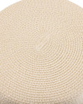 Logo Silk tape raffia hat