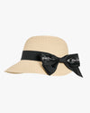 Double Ribbon Raffia hat
