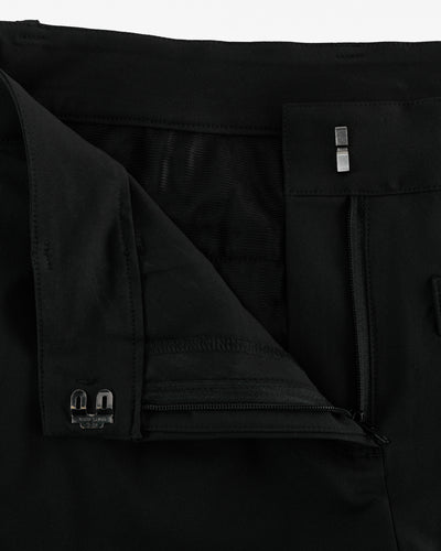 Ribbon pocket bootcut pants - Black