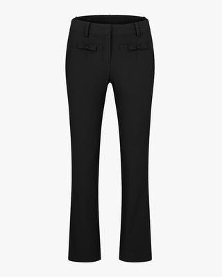 Ribbon Pocket Bootcut Pants - Black