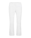 Ribbon pocket bootcut pants - White