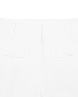 Ribbon Pocket Bootcut Pants - White