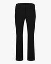 Stitched logo straight fit pants - Black