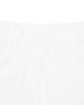 Stitched logo straight fit pants - White
