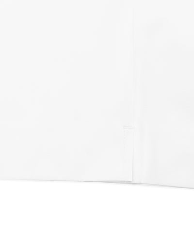 Stitched logo straight fit pants - White