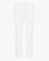 Stitched logo straight fit pants - White