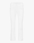 Stitched logo straight fit pants - White