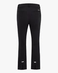 High waist back opening bootcut pants - Black