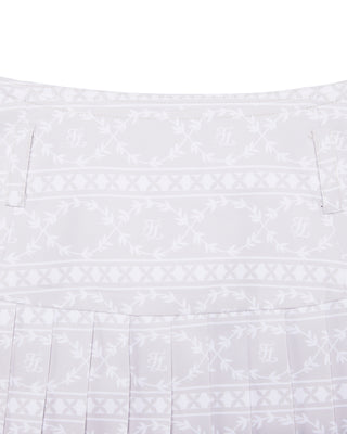 High Waist Pattern Skirt - Beige