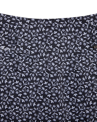 High Waist Pattern Skirt - Black