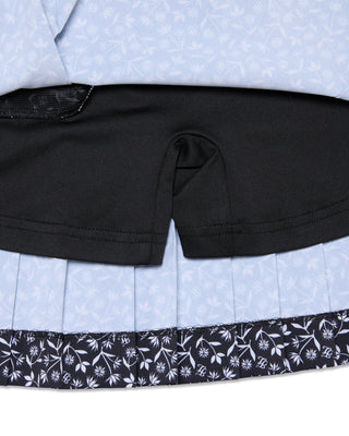 High Waist Pattern Skirt - Black