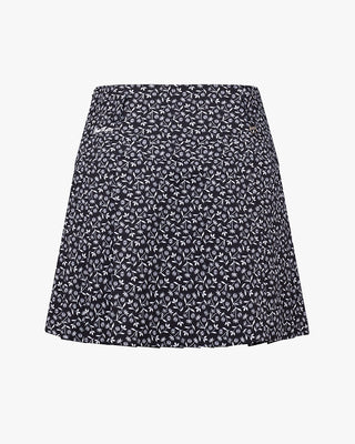 High Waist Pattern Skirt - Black