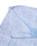 high waist pattern skirt - Blue