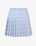 high waist pattern skirt - Blue