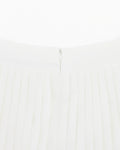 Magic Rib String Pleated Skirt -Ivory