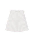 Magic Rib String Pleated Skirt -Ivory