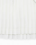 Magic Rib String Pleated Skirt -Ivory