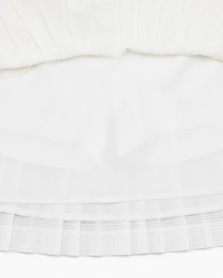 Magic Rib String Pleated Skirt -Ivory