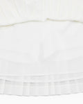 Magic Rib String Pleated Skirt -Ivory