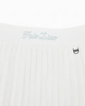 Magic Rib String Pleated Skirt -Ivory