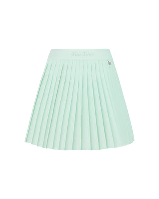 Magic Rib String Pleated Skirt - Mint