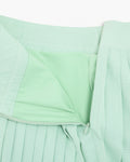 Magic Rib String Pleated Skirt - Mint