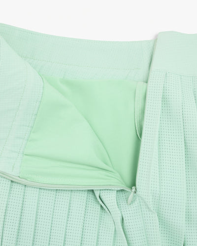 Magic Rib String Pleated Skirt - Mint