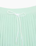 Magic Rib String Pleated Skirt - Mint