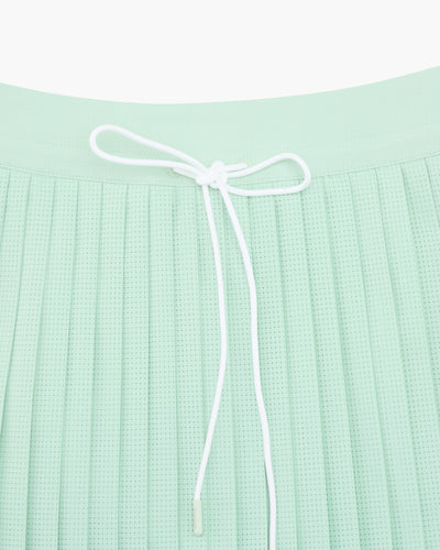 Magic Rib String Pleated Skirt - Mint