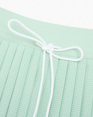 Magic Rib String Pleated Skirt - Mint