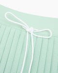 Magic Rib String Pleated Skirt - Mint