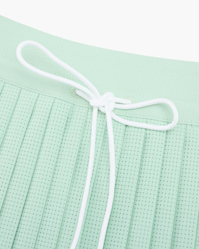 Magic Rib String Pleated Skirt - Mint