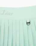 Magic Rib String Pleated Skirt - Mint