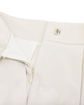 logo-embellished pleated skirt - Beige