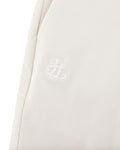 logo-embellished pleated skirt - Beige