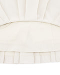 logo-embellished pleated skirt - Beige