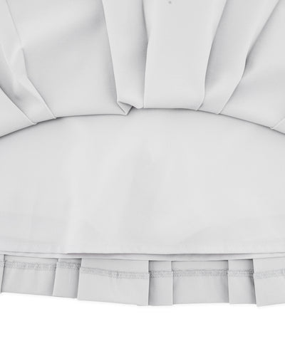 logo-embellished pleated skirt - Grey