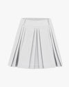 logo-embellished pleated skirt - Grey