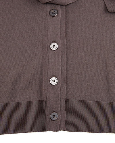 2-Way tie knit vest - Cocoa
