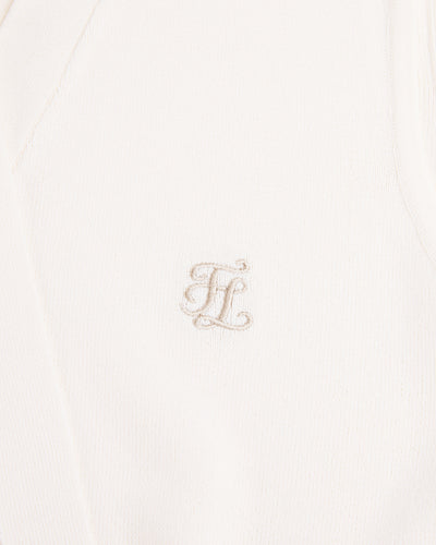 2-Way tie knit vest - Ivory