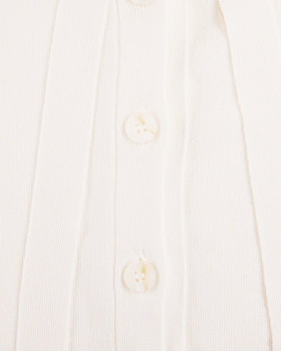 2-Way tie knit vest - Ivory