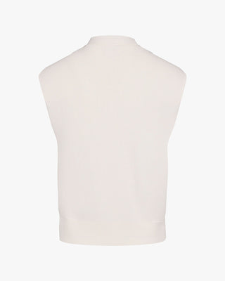 2-Way Tie Knit Vest - Ivory