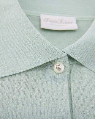 Pearl Point Short Sleeve Knit - Mint