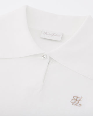 Pearl Point Short Sleeve Knit - White