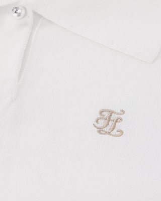 Pearl Point Short Sleeve Knit - White