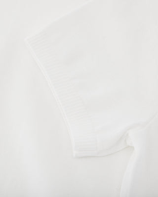 Pearl Point Short Sleeve Knit - White