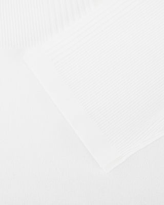 Open Collar Pearl Point Neck Knit - White