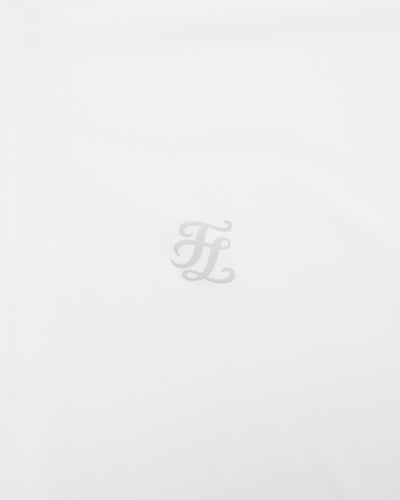 Cropped cooling zip-up t-shirt - White