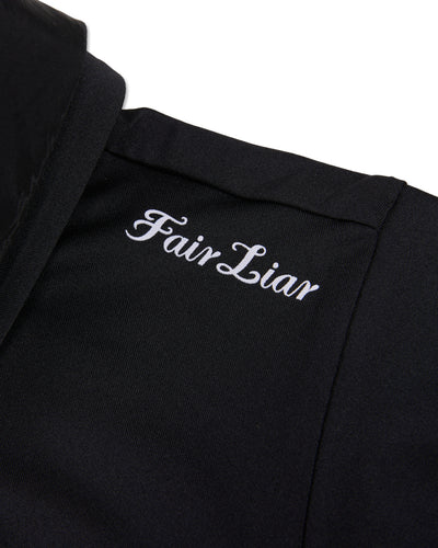 Front shirring sleeveless t-shirt -Black