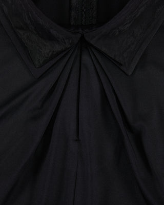 Front Shirring Sleeveless T-shirt - Black
